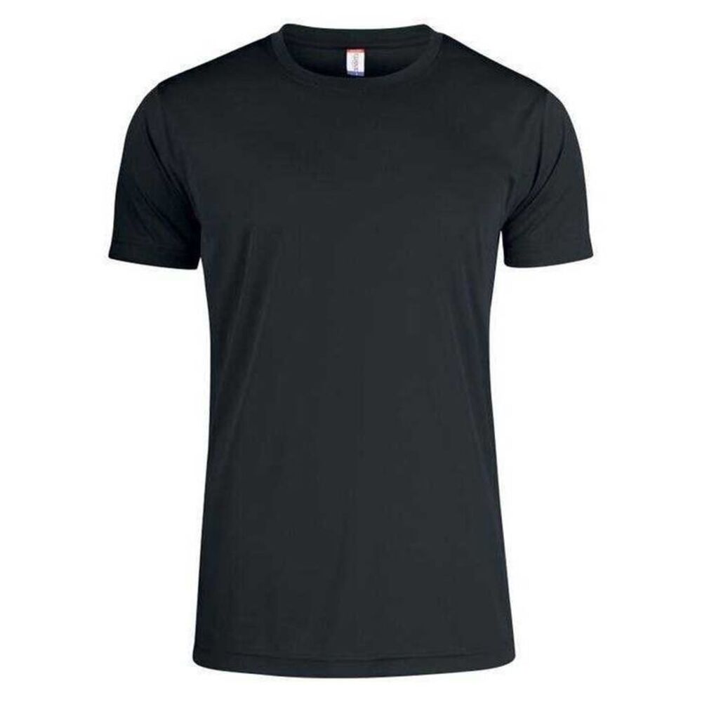 Clique Mens Basic Active T-Shirt / Black